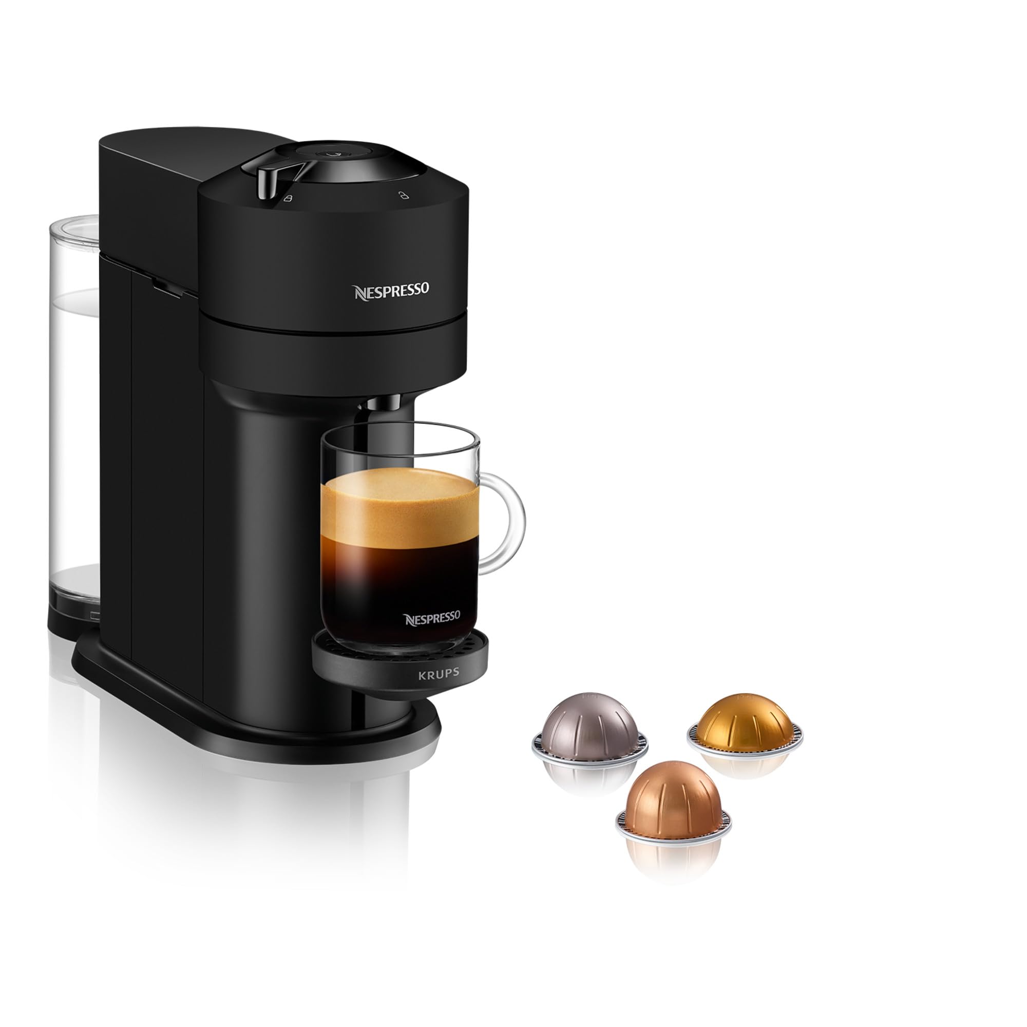 Machine à Café Vertuo Next, Capsules café Vertuo seulement, Technologie Centrifusion, YY4606FD, Noir Mat