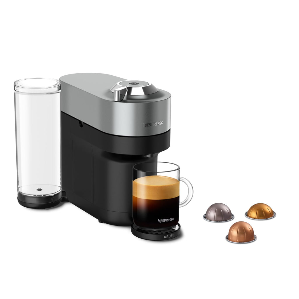 Machine à Café Vertuo POP+ Argent, Capsules café Vertuo seulement, Arrêt Automatique, YY5359FD, Argent